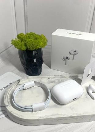 Airpods pro 2 (з шумоподавленням) full якість на 2023 рік, білі3 фото