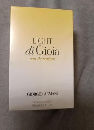 Giorgio armani light di gioia  парфюм, оригинал.