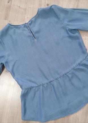Легкая футболка блуза из облегченного "джинса", 38 euro, m/l7 фото