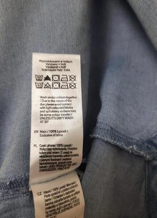 Аутуальна джинсова вільна пряма сорочка великий розмір оверсайз7 фото