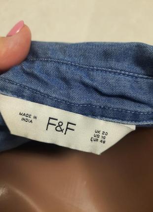Аутуальна джинсова вільна пряма сорочка великий розмір оверсайз6 фото