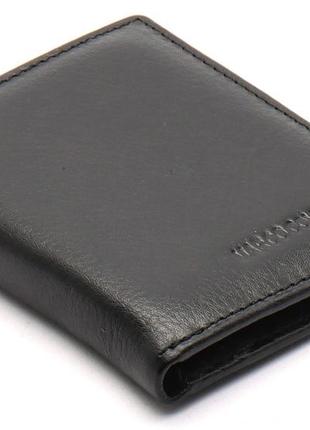 Чорне маленьке портмоне на магніті з затискачем marco coverna mc-1011