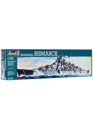 Збірна модель (1:700) німецький лінкор "бісмарк" (bismarck)