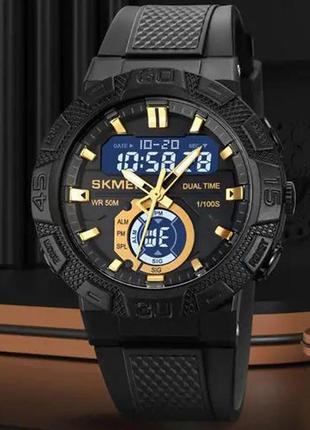 Часы наручные мужские skmei 1881gdbk, фирменные спортивные часы, оригинальные мужские часы брендовые2 фото