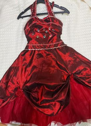 Нарядна, випускна сукня на дівчинку 8-10 років1 фото