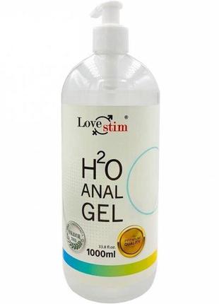 Анальний лубрикант на водній основі lovestim h2o anal gel, 1000 мл.