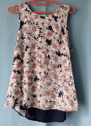 Блуза літня шифонова з цікавою спинкою dorothy  perkins 42/14