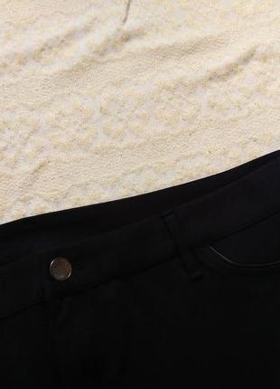 Стильные черные штаны скинни yessica, 20 размер.3 фото