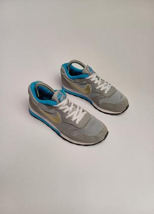 Nike md runner 2, сіро-блакитні кросівки