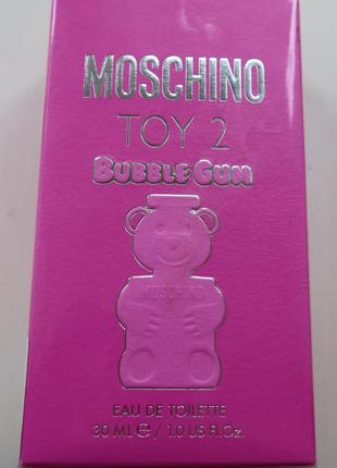 Туалетная вода moschino toy 2 bubble gum, оригинал, 30 мл