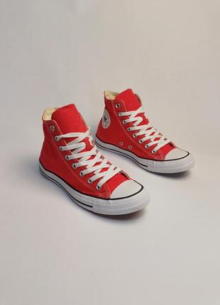 Converse, высокие красные кеды