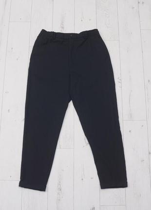 Zara man классические спортивные брюки на резинке черного цвета свободные р. l