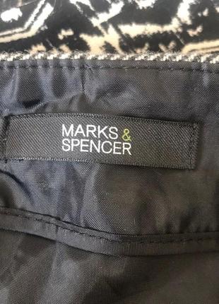 Твидовая  юбка marks spencer из смеси шерсти и кашемира6 фото