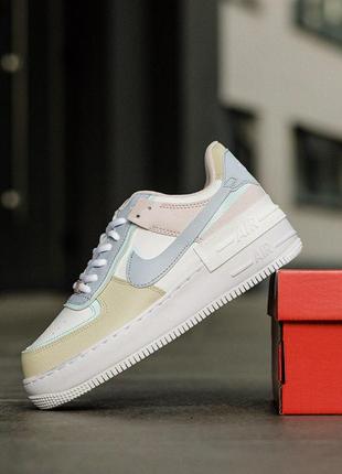 Кросівки nike air force 1 shadow , форси, жіночі 🆕білі кеди-кросівки🆕шкіряні кросівки