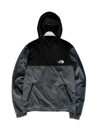 The north face anorak jacket grey black.1 фото