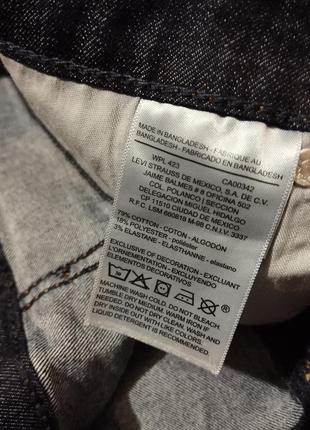 Джинсы стрейч коттон  батал levis 28m наш 58/605 фото