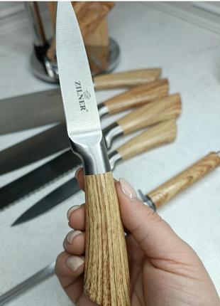 Набор кухонных ножей zilner 5122 8 предметов4 фото