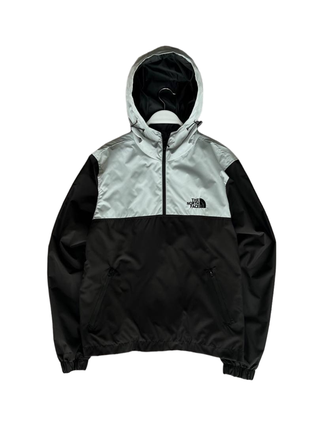 The north face anorak jacket white black.