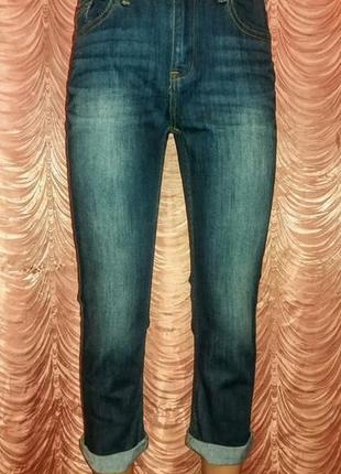 Джинси.crop vintage denim. на 42 розмір.
