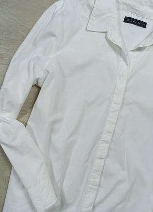 Белая коттоновая рубашка2 фото