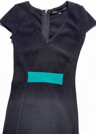 Стильное бандажное чёрное платье бренд french connection4 фото