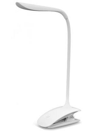 Настольная лампа colorway led flexible & clip with built-in accumulator 500mah (cw-dl04fcb-w)