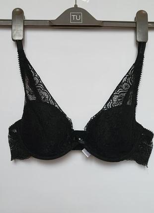 Чорний мереживний бюстгальтер lascana