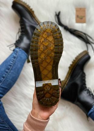 Жіночі черевики dr. martens 1460 lux чорний колір термо (36-40)💜4 фото