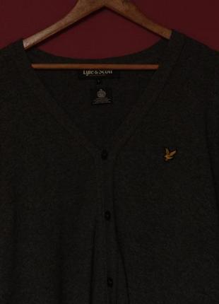 Lyle & scott рр l  pure new wool кардиган из гипоалергенной шерсти3 фото