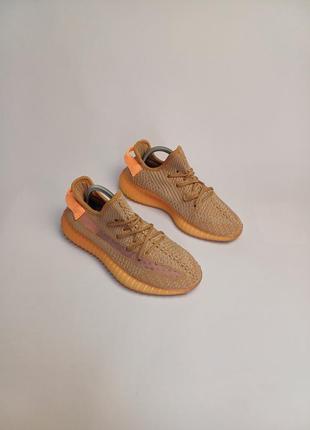 Adidas yeezy 350, оранжевый кроссовок