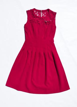 Красиве щільне червоне плаття h&m
