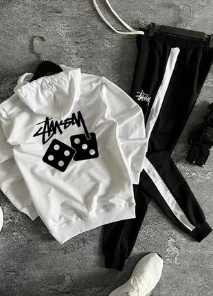 Чоловічий спортивний костюм мужской спортивный трикотажный костюм stussy