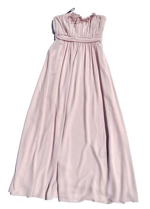 Длинное красивое нежно розовое платье h&m4 фото