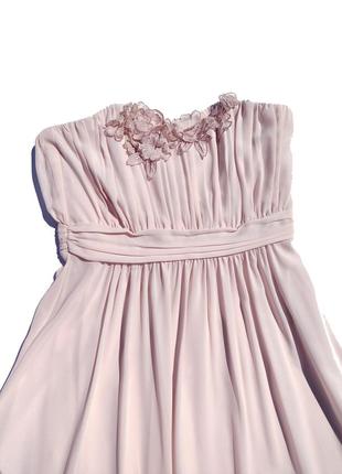 Длинное красивое нежно розовое платье h&m5 фото