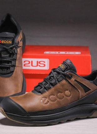 Кроссовки кожаные ecco urban nubuck olive1 фото