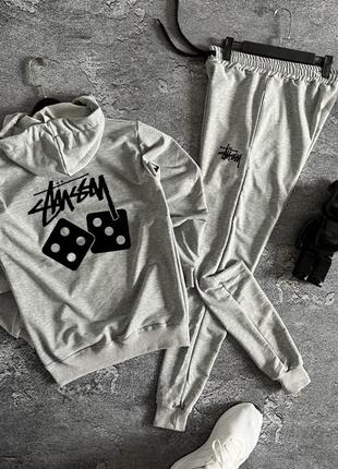 Чоловічий спортивний костюм мужской спортивный трикотажный костюм stussy