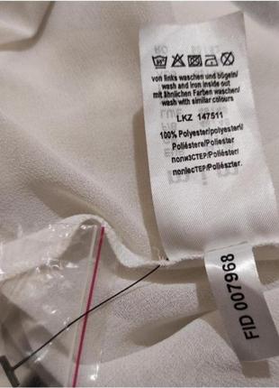 Женская блузка шифоновая рубашка на пуговицах прозрачная белая6 фото