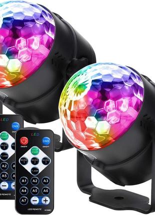 Огни для вечеринок диско-шар winsafe светодиодные стробоскопы звуковая активация, rbg диско-свет