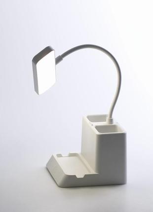 Лампа настільна світлодіодна в комплекті із зарядним пристроєм usb світильник акумуляторний led3 фото