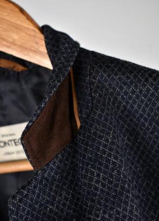 Montego мужской пиджак с подкладкой под шею темно синий мягкий размер 48   s m5 фото
