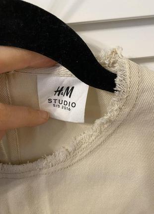 Топ из денима h&amp;m studio, 365 фото