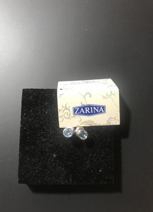 Колье и серьги белое золото 585 с топазом zarina sova2 фото