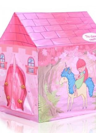 Намет каркасний для дітей рожевий для діток лісовий єдиноріг3 фото