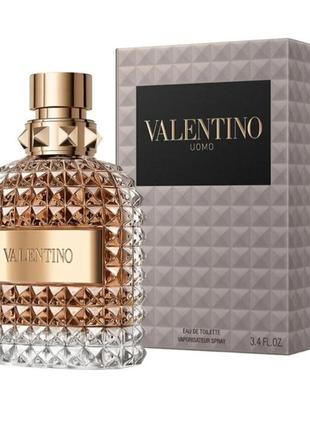 Туалетная вода для мужчин valentino uomo eau de toilette. объемом 100 ml.