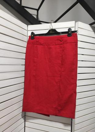 Спідниця червона юбка 48 l тепла довга