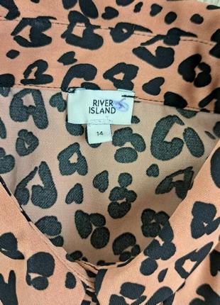 Брендова дуже стильна сорочка блуза в хітовий леопардовий принт river island🐆7 фото