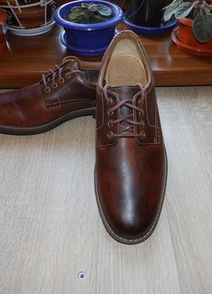Туфли , броги , оксфорды , дерби clarks leather oxfords brogue derby