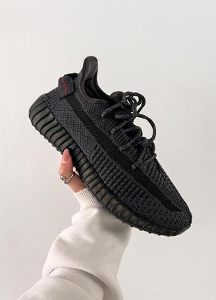 Adidas yeezy boost 350 v2 black3 фото