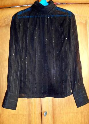 Блуза шифоновая в пайетки