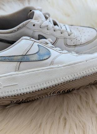 ❤️👟брендовые кроссы nike air force 1 😱🔥кроссовки женские найк аир форс 1 форсы самые белые кроссы4 фото